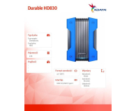 ADATA HD830 4TB USB 3.2 Gen. 1 Niebieski - 506733 - zdjęcie 2